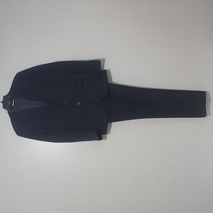 AC Vitale Barderis Canonico Super 110's Blue Pin Striped Suit